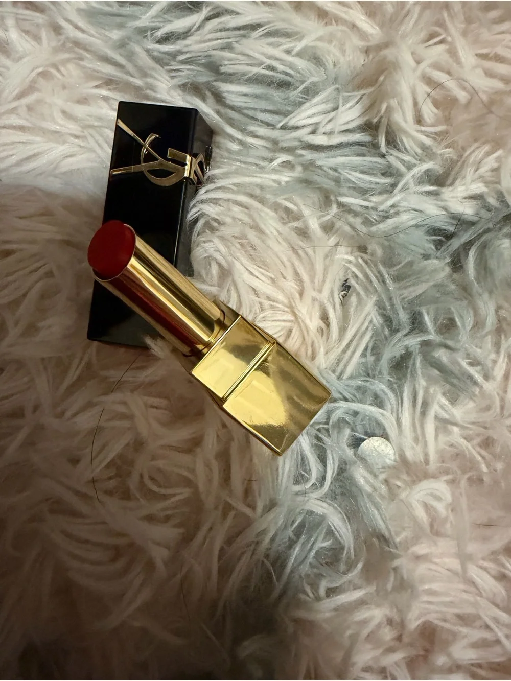 Yves Saint Laurent Bold Red Lipstick with Gold Case